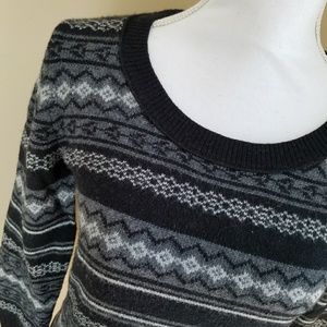 Fair Isle crew neck sweater
